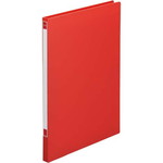 Ｚ式ファイル　ＰＰ製　赤　Ａ４縦背幅１５ｍｍ１０冊