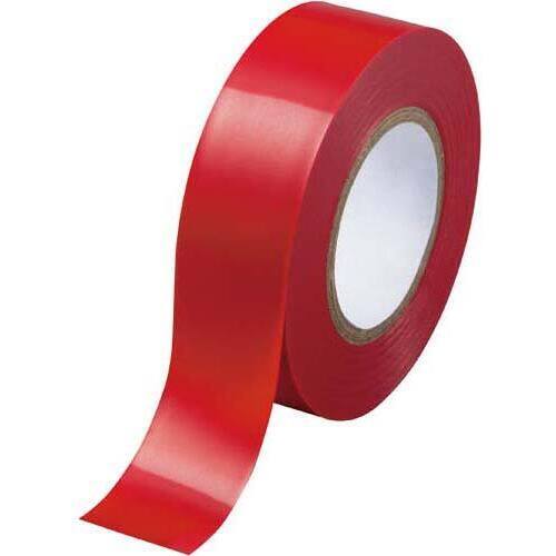 ビニールテープ　赤　１９ｍｍ×１０ｍ　１０巻