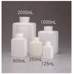 角型試薬ボトル　ＨＤＰＥ　透明　５００ｍＬ　２００７－００１６