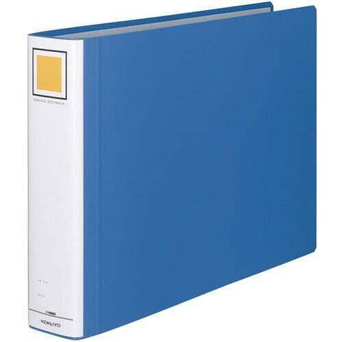 チューブファイル　エコツインＲ青Ａ３横背幅７５ｍｍ１－３冊