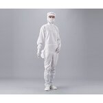 アズピュアクリーンスーツ（フード別・サイドファスナー型）　ポケット付き　白　５Ｌ　２１２１１ＳＷ　１－２３１１－０７