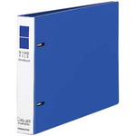 リングファイル　スリムスタイルＡ５横背幅２７ｍｍ青１０冊