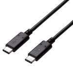 ＵＳＢ２．０ケーブル／Ｃ－Ｃタイプ／認証品／ＰＤ対応／５Ａ出力／１．０ｍ／黒　■お取り寄せ品