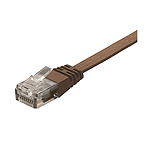 カテゴリー６対応　スーパーフラットＬＡＮケーブル　ブラウン　１０ｍ　ＧＨ－ＣＢＥＳＦ６－１０ＭＢＷ　■お取り寄せ品