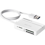 ＵＳＢ３．０　マルチカードリーダー　スタンダード　ホワイト　ＢＳＣＲ１００Ｕ３ＷＨ　■お取り寄せ品