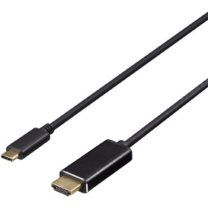 ディスプレイ変換ケーブル　ＵＳＢ　Ｔｙｐｅ－Ｃ　－　ＨＤＭＩ　１ｍ　ブラック　■お取り寄せ品
