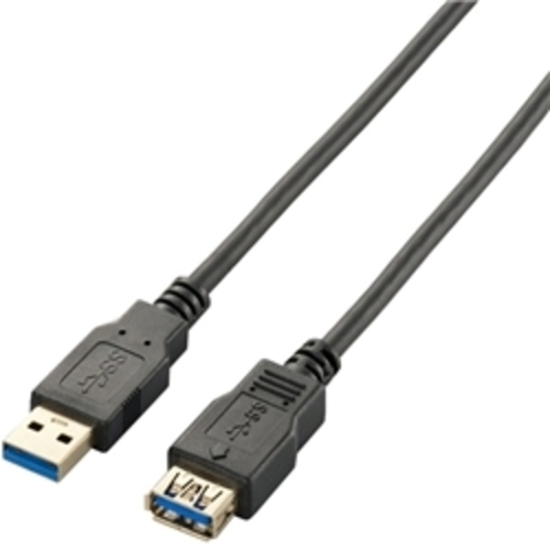 ＵＳＢ３．０延長ケーブル（Ａ－Ａ）／１．５ｍ／ブラック　ＵＳＢ３－Ｅ１５ＢＫ　■２営業日内届