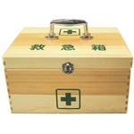 リーダー木製救急箱　Ｌサイズ（衛生材料セット付）　【お取り寄せ品】８営業日以内届