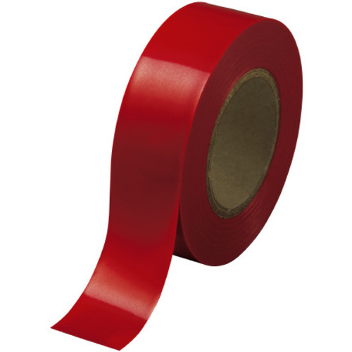 ビニールテープ　赤　幅１９ｍｍ×長さ１０ｍ　６０巻