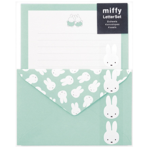 ミッフィーレター　パターン／ブルー　【お取り寄せ品】１１営業日以内届