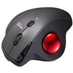Ｂｌｕｅｔｏｏｔｈトラックボール（静音・５ボタン・親指操作タイプ）　ＭＡ－ＢＴＴＢ１８６ＢＫ　■お取り寄せ品