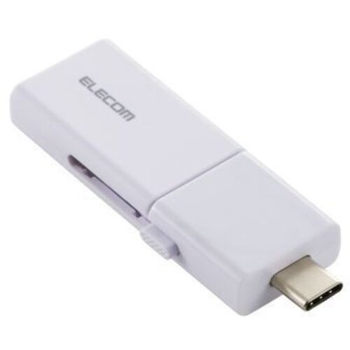 ＵＳＢメモリー／ＵＳＢ　５Ｇｂｐｓ対応／スライド式／Ｔｙｐｅ－Ｃ＆Ｔｙｐｅ－Ａ両対応／６４ＧＢ／ホワイト　■お取り寄せ品