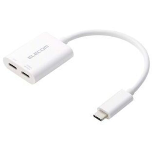 Ｔｙｐｅ－Ｃ映像変換アダプタ／Ｔｙｐｅ－Ｃ　－　Ｔｙｐｅ－Ｃ&times;２／４Ｋ６０Ｈｚ／１０Ｇｐｂｓ／ホワイト　■お取り寄せ品