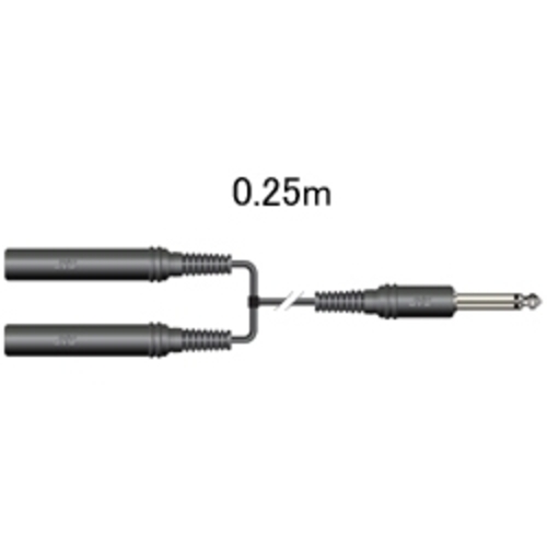 標準ジャックＸ２－標準プラグ（０．２５Ｍ）　ＣＮ－２３５Ａ　■お取り寄せ品