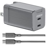 ＰＤ　ＡＣ充電器／ＵＳＢ－Ｃｘ２／ブラック＆Ｃ－Ｃケーブル　ＡＰＤ－Ｖ０６５Ｃ２－ＢＫ－ＳＣ１０Ｕ２　■お取り寄せ品