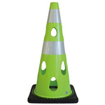 穴あきコーン　グリーンイエロー