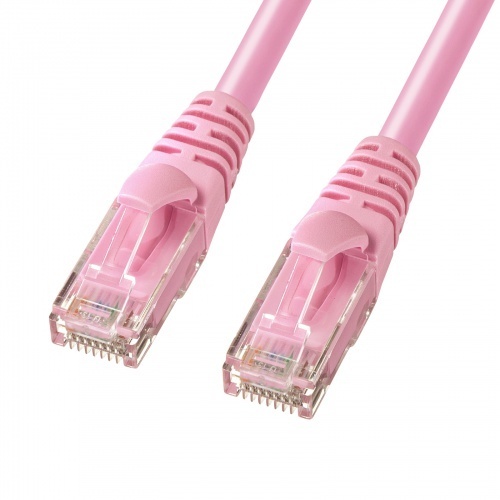 カテゴリ６Ａより線ＬＡＮケーブル（ピンク・５ｍ）　ＫＢ－Ｔ６ＡＹ－０５Ｐ　■お取り寄せ品