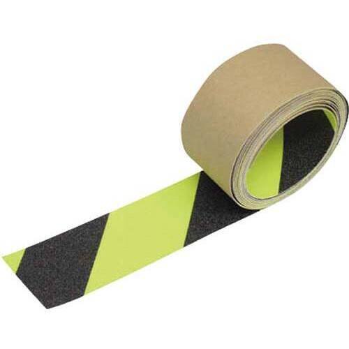 蛍光ノンスリップテープ　３ｍ&times;５０Ｗ　ゼブラ　【お取り寄せ品】６営業日以内届