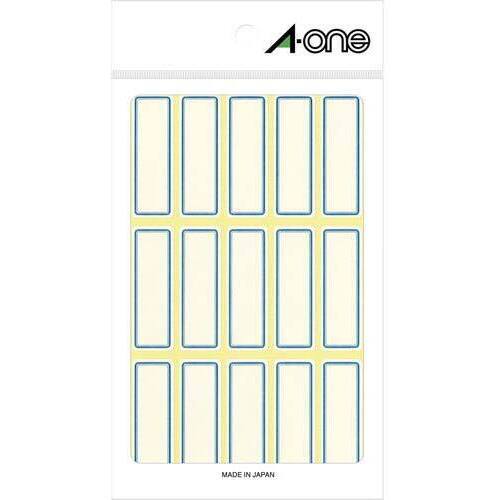 セルフラベル　青枠　１５面　１８シート（２７０片）
