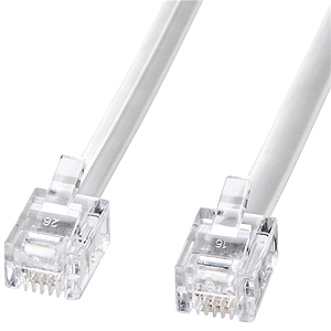 モジュラーケーブル（ホワイト・１０ｍ）　ＴＥＬ－Ｎ１－１０Ｎ２　■お取り寄せ品