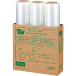 ストレッチフィルム１４μｍ５００×３００ｍ３巻×２