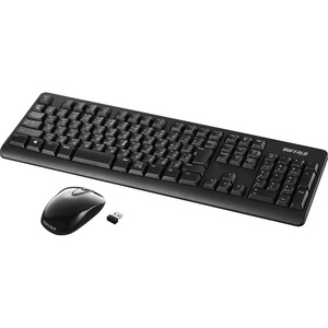 無線２．４ＧＨｚ　フルキーボード　静音マウスセット　ブラック　ＢＳＫＢＷ１２０ＳＢＫ　■お取り寄せ品
