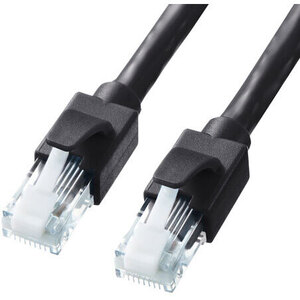 カテゴリ６Ａ　ＬＡＮケーブル（ブラック・３ｍ）　ＫＢ－Ｔ６ＡＴＳ－０３ＢＫ　■お取り寄せ品