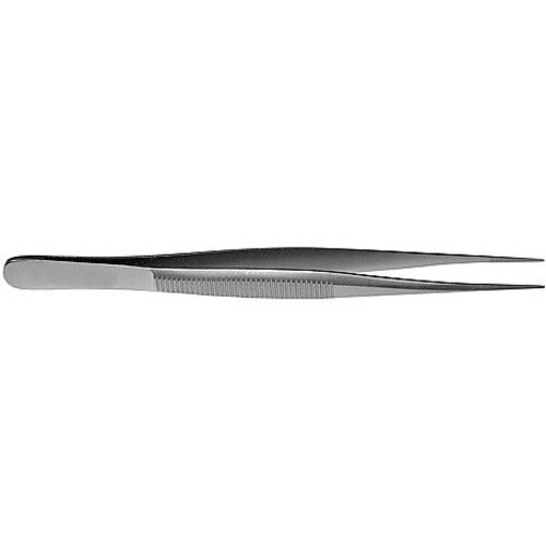 マイクロピンセット　直　無鈎　溝付き　１１０ｍｍ　ＤＢ２３Ｓ