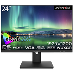 液晶ディスプレイ　２４型／１９２０×１２００／ブラック　ＪＮ－ＩＰＳ２４ＷＵＸＧＡＲ－Ｃ　■２営業日内届