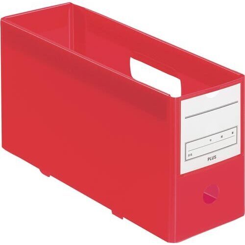 年組氏名ＰＰボックスファイルＡ４Ｅハーフ　レッド　【お取り寄せ品】６営業日以内届
