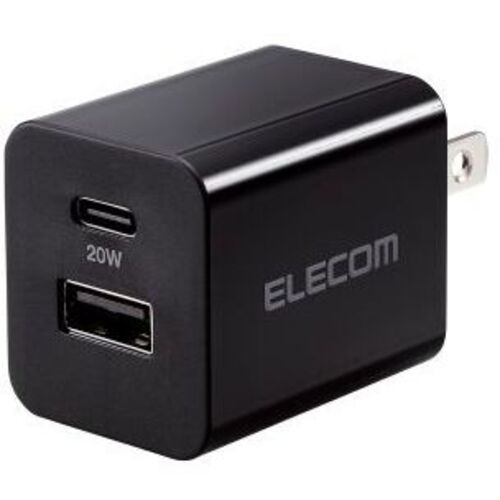 ＡＣ充電器／２０Ｗ／ＵＳＢ－Ｃ１ポート／ＵＳＢ－Ａ１ポート／ブラック　ＭＰＡ－ＡＣＣＰ３６ＢＫ　■お取り寄せ品