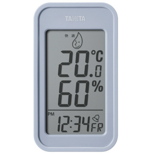 デジタル温湿度計　ＴＴ５８９　ブルーグレー　【お取り寄せ品】８営業日以内届