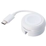 Ａｐｐｌｅ　Ｗａｔｃｈ磁気充電ケーブル／高速充電対応／巻き取りタイプ／ＵＳＢ　Ｔｙｐｅ－Ｃ／ホワイト　■お取り寄せ品