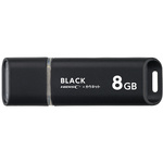 ＵＳＢメモリ　キャップ式　８ＧＢ　ブラック×３