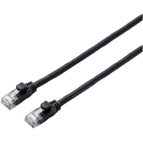 ＣＡＴ６ＡやわらかＬＡＮケーブル　２ｍ　ブラック