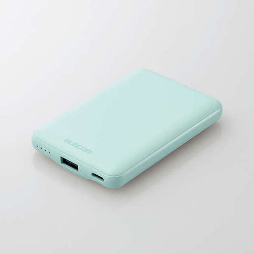 モバイルバッテリー／１５Ｗ出力／５０００ｍＡｈ／グリーン　ＤＥ－Ｃ４５－５０００ＧＮ　■２営業日内届