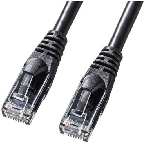 カテゴリ６Ａより線ＬＡＮケーブル（ブラック・２ｍ）　ＫＢ－Ｔ６ＡＹ－０２ＢＫ　■お取り寄せ品
