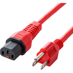 抜け防止ロック電源コード（レッド・２ｍ）　ＡＰＷ１２－５１５Ｃ１３ＬＫ０２Ｒ　■お取り寄せ品