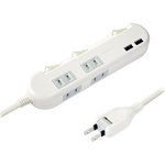 ４ＡＣ－２ＵＳＢ－３．４Ａ　ＳＷ　１．５ｍ　ＷＨ　ＡＣ－０１０　■お取り寄せ品