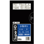 小型ポリ袋　ＧＨ０７　黒　２００枚&times;３０　【お取り寄せ品】１０営業日以内届