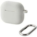 ＡｉｒＰｏｄｓ第４世代／シリコンケース／カラビナ付／グレー　ＡＶＡ－ＡＰ０６ＳＣＧＹ　■お取り寄せ品