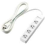 ３ｐｉｎタップ　マグネット付　４個口　２．５ｍ