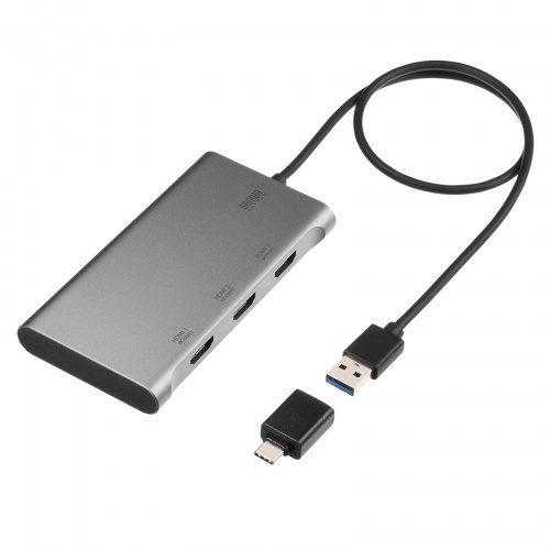 ＵＳＢ－ＨＤＭＩディスプレイアダプタ（４Ｋ&times;３画面出力）　ＵＳＢ－ＣＶＵ３ＨＤ８　■お取り寄せ品