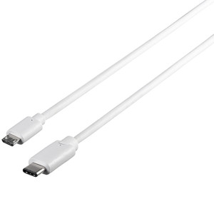 ＵＳＢ２．０ケーブル（ｍｉｃｒｏＢ　ｔｏ　Ｃ）　１．０ｍ　ホワイト　■お取り寄せ品
