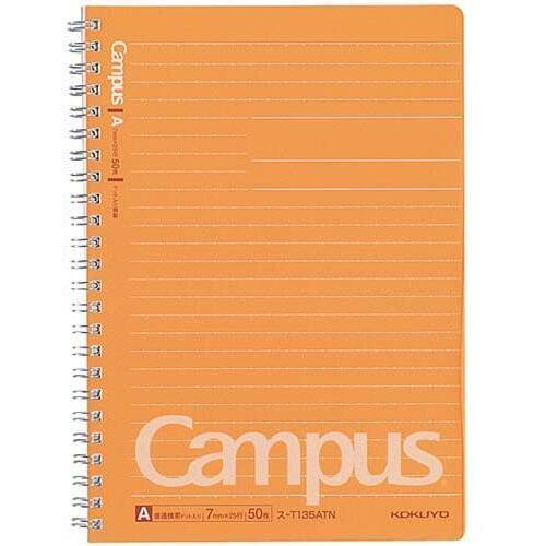 キャンパスツインリングＡ５ドット罫Ａ罫５０枚&times;１０