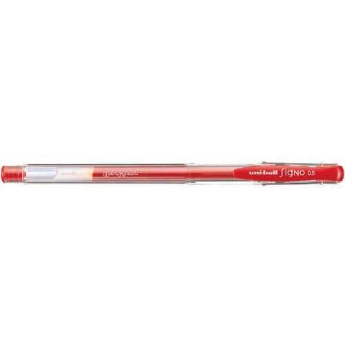 ゲルインクボールペン　シグノ　０．５ｍｍ　赤１０本