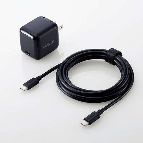 ノートＰＣ用ＡＣアダプター／ＵＳＢ　ＰＤ／Ｃ×１／Ｃ－Ｃケーブル付　ＡＣＤＣ－ＰＤ８４４５ＢＫ　■お取り寄せ品