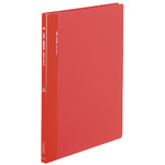 クリヤーブック固定式・横入　Ａ４縦　４０Ｐ　赤Ｘ３