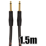 楽器用ケーブル／２４Ｋ金メッキ／１．５ｍ／ＴＳフォン－ＴＳフォン／両ストレート型　■お取り寄せ品