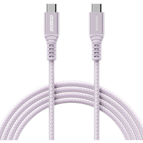 ＵＳＢ４　ＰＤ３．１Ｃ－Ｃケーブル　２４０Ｗ／４０Ｇｂ　パープル　ＡＰＣ－Ｖ１０２４ＣＣ－Ｕ４Ｇ３－ＰＵ　■お取り寄せ品